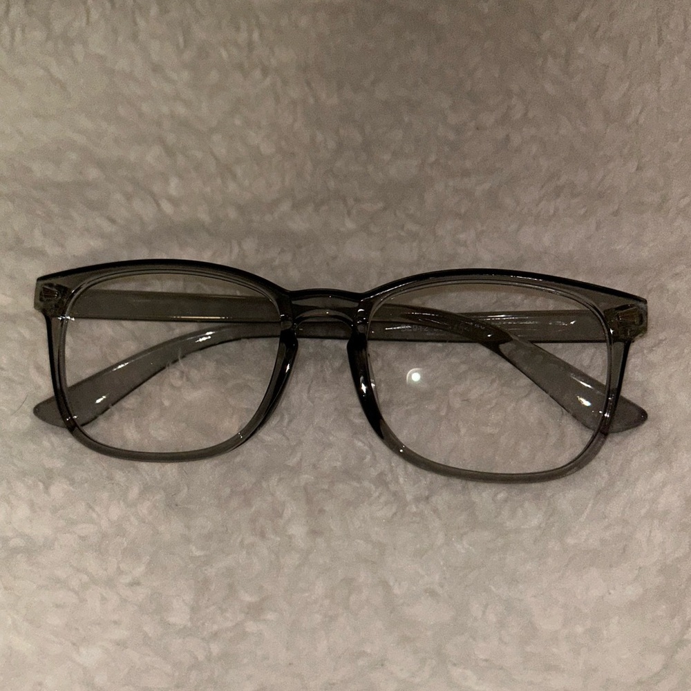 Gray Square Blue Light Glasses NEW